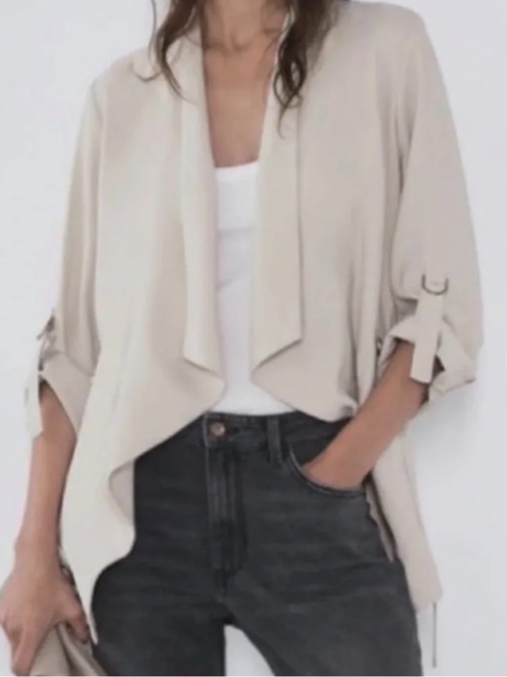 Zara Open-Front Trench Coat